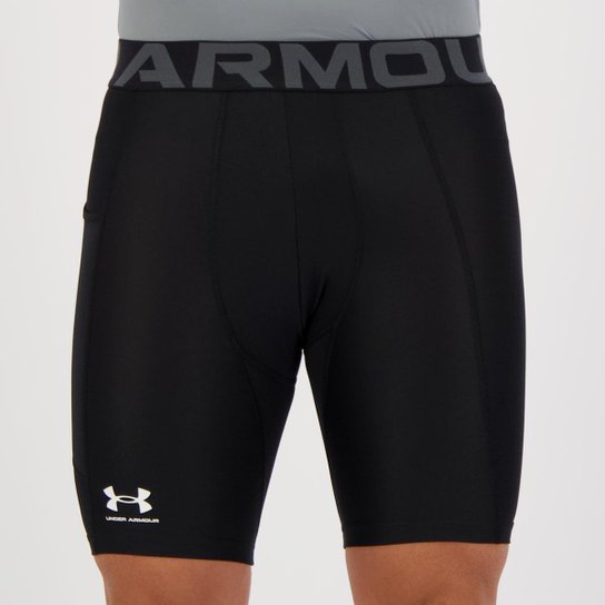 Bermuda de Compressão Under Armour HG Preta - Preto Menor preço em Bermuda de Compressão Under Armour HG Preta - Preto