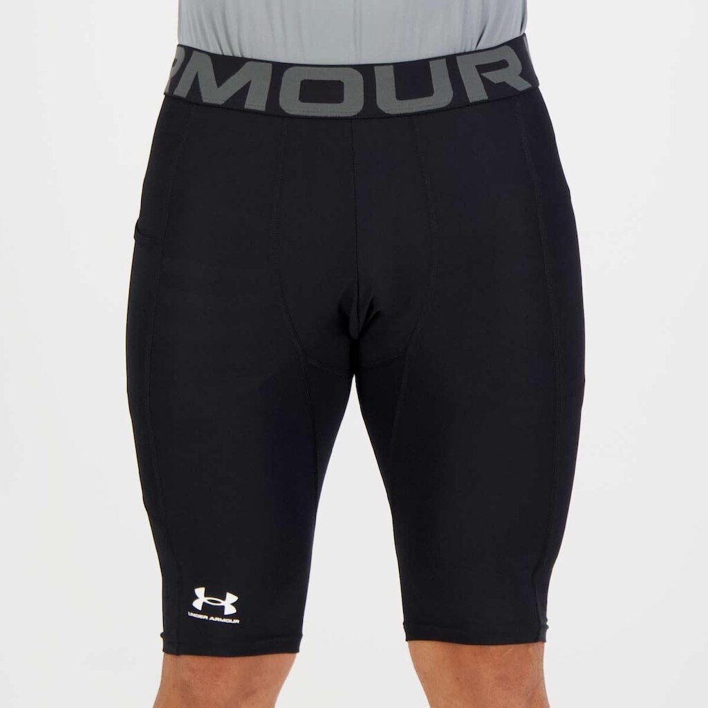 Bermuda de Compressão Under Armour Pocket Long Preta