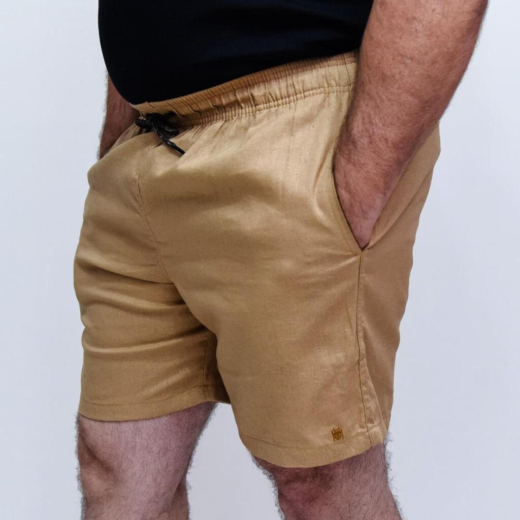 Bermuda de Linho Masculina Casual
