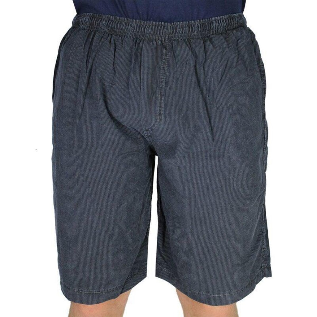 Bermuda de Liocel R7jeans Masculina Modelo com Elástico Chumbo