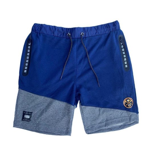 Bermuda de Moletom NBA Denver Nuggets Patch Emborrachado - Azul Menor preço em Bermuda de Moletom NBA Denver Nuggets Patch Emborrachado - Azul