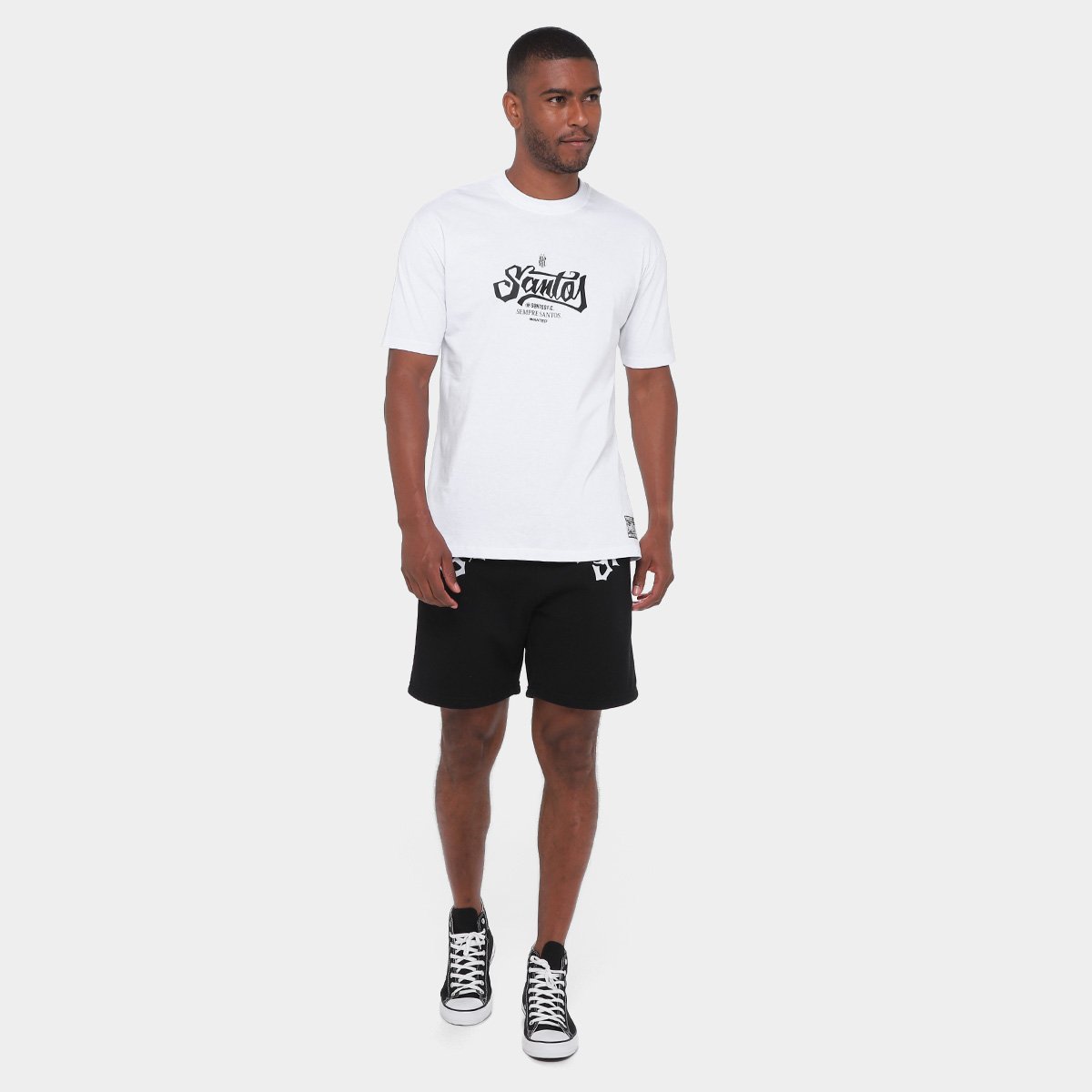 Bermuda de Moletom Santos Meu Primeiro Amor Masculina - 3