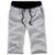 Bermuda De Moleton Masculina Fitness - Cinza Claro