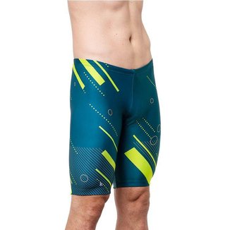 BERMUDA DE NATAÇÃO FLUOR GEO COM PROTEÇÃO UV 50+ KAUNA