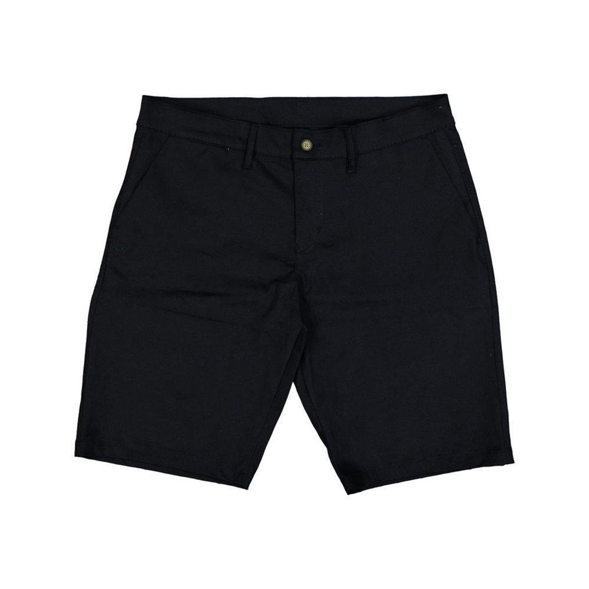 Bermuda de Sarja Masculina Ogochi Preto Menor preço em Bermuda de Sarja Masculina Ogochi Preto