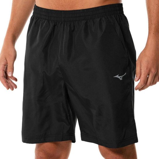 Bermuda de Treino Masculina Mizuno Big Logo - Preto Menor preço em Bermuda de Treino Masculina Mizuno Big Logo - Preto