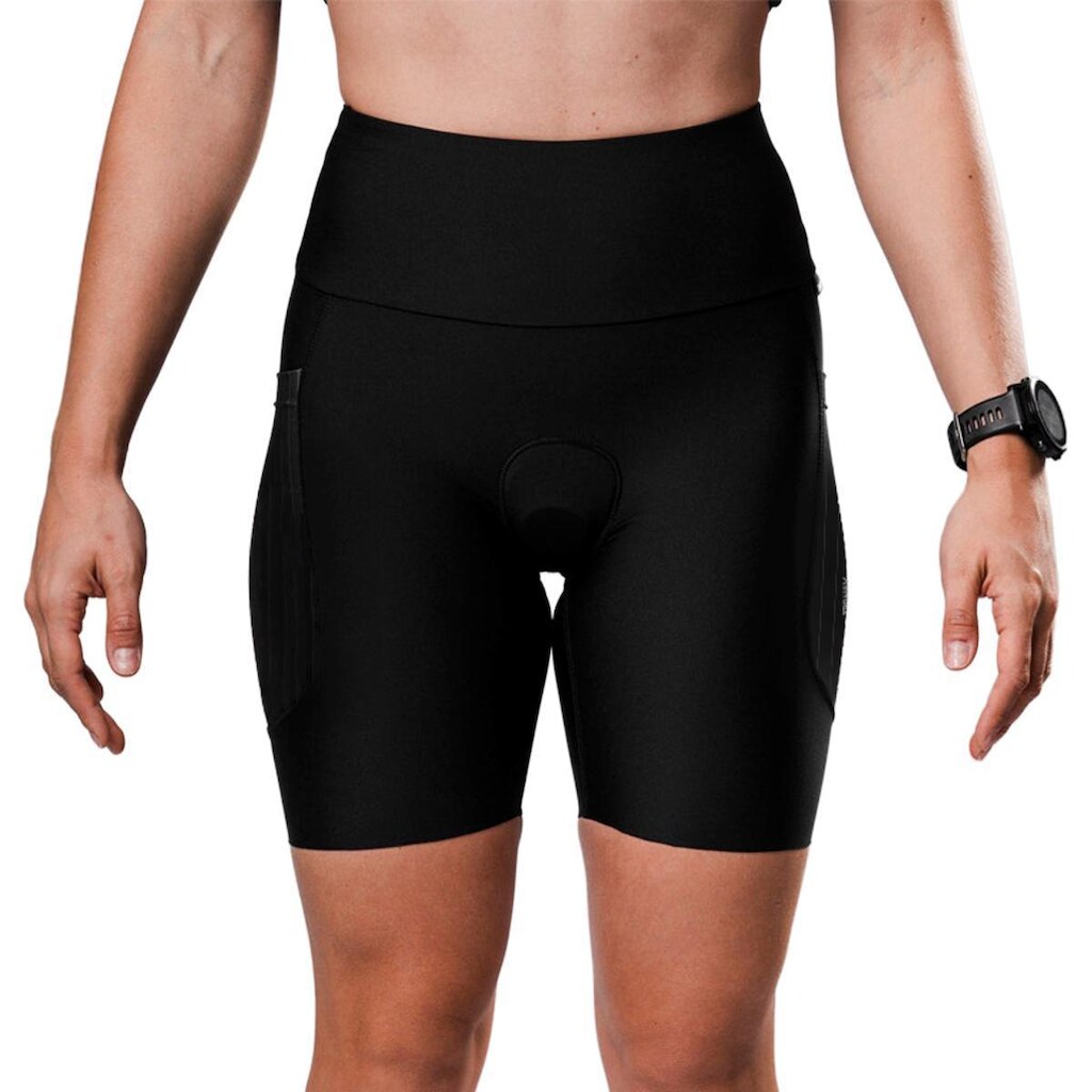 Bermuda de Triathlon Triway Sports Concept Black Feminina