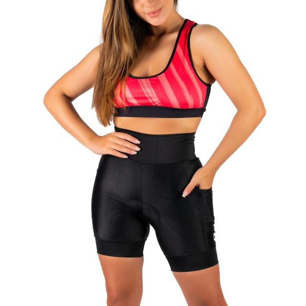 Bermuda Delly Poliamida e Elastano Cabani Sports Lisa Feminino
