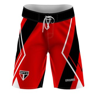 Bermuda do São Paulo Tricolor SPFC Tactel com Elastano Oficial