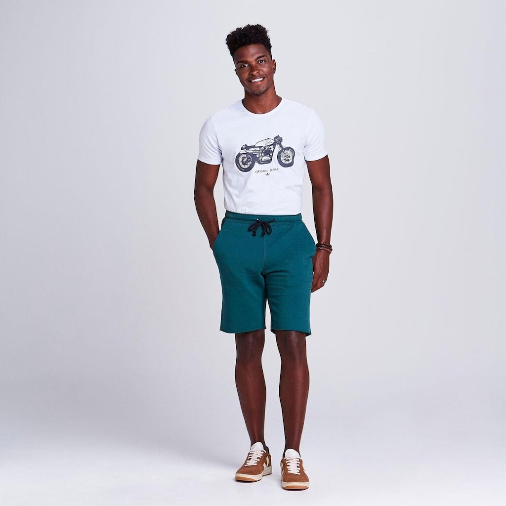 Bermuda Docthos Moletom Denim 012 AZUL P