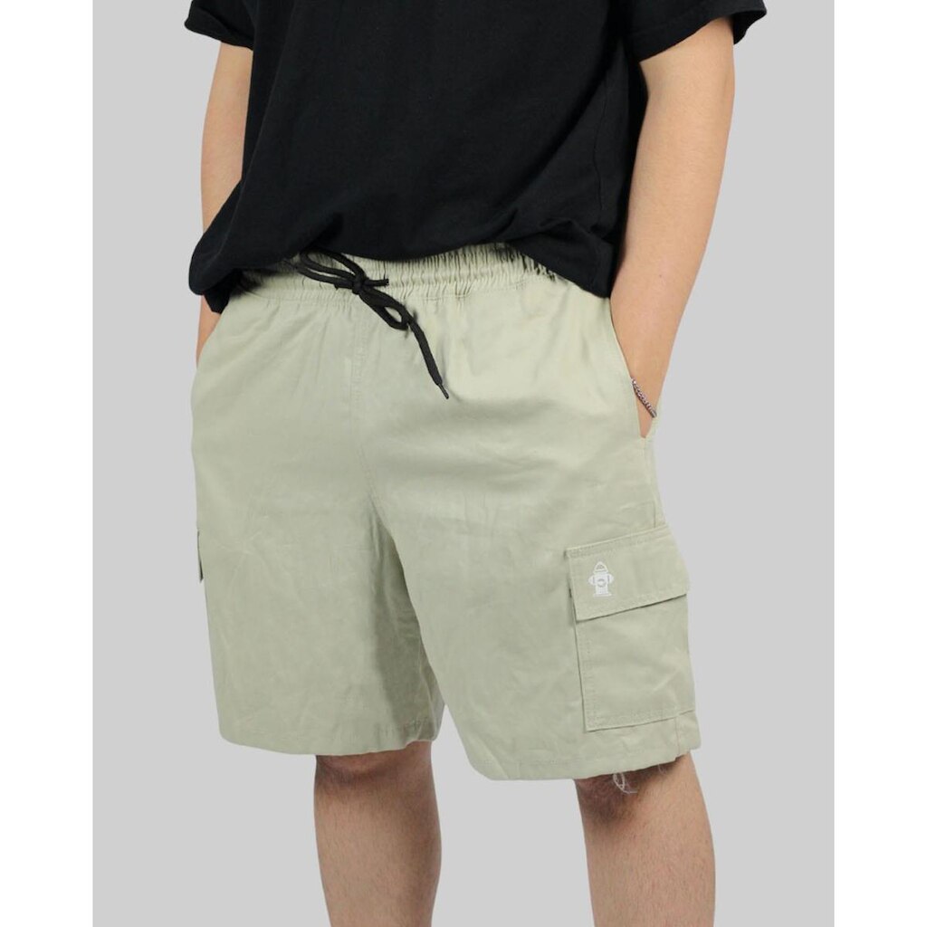 Bermuda DR7 Street Cargo Logo Hidrante Stamped - Areia