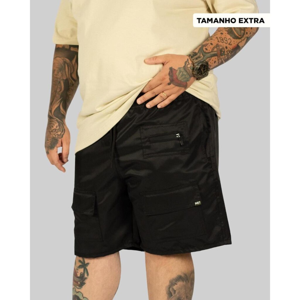 Bermuda DR7 Street Cargo Pocket -Preto