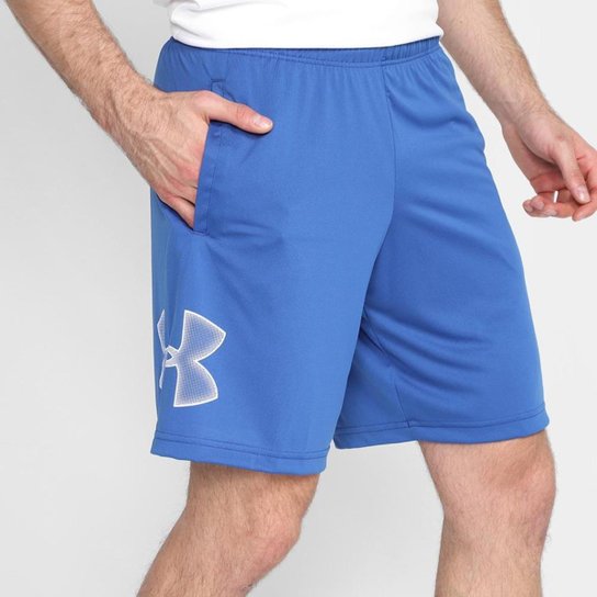 Bermuda Dry Fit Under Armour Masculina Graphic Cós Elástico - Azul Menor preço em Bermuda Dry Fit Under Armour Masculina Graphic Cós Elástico - Azul