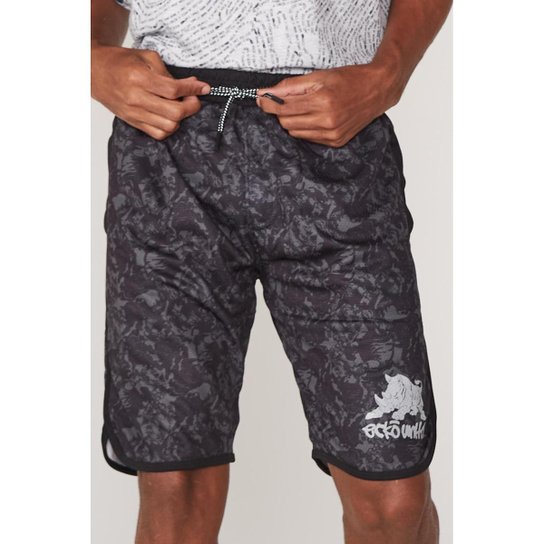 Bermuda Ecko Sintética Active Masculino - Cinza Menor preço em Bermuda Ecko Sintética Active Masculino - Cinza