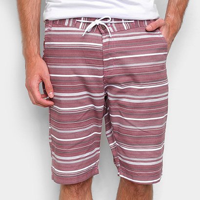 Bermuda Ecxo Listrada Masculina - Masculino