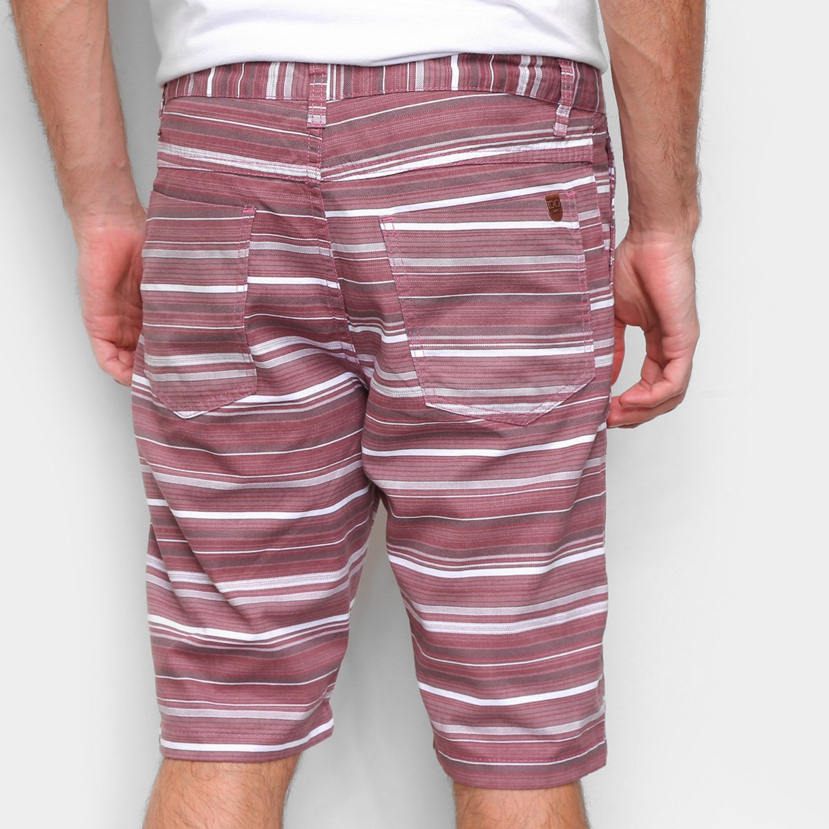Bermuda Ecxo Listrada Masculina - 1