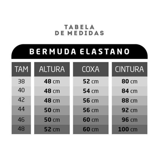 Bermuda Elastano Masculina Híbrida WSS Classic