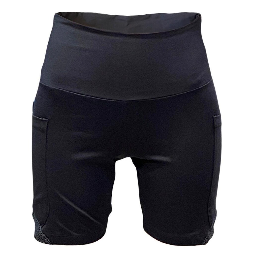 Bermuda Elite Feminina Preto Bolso Lateral