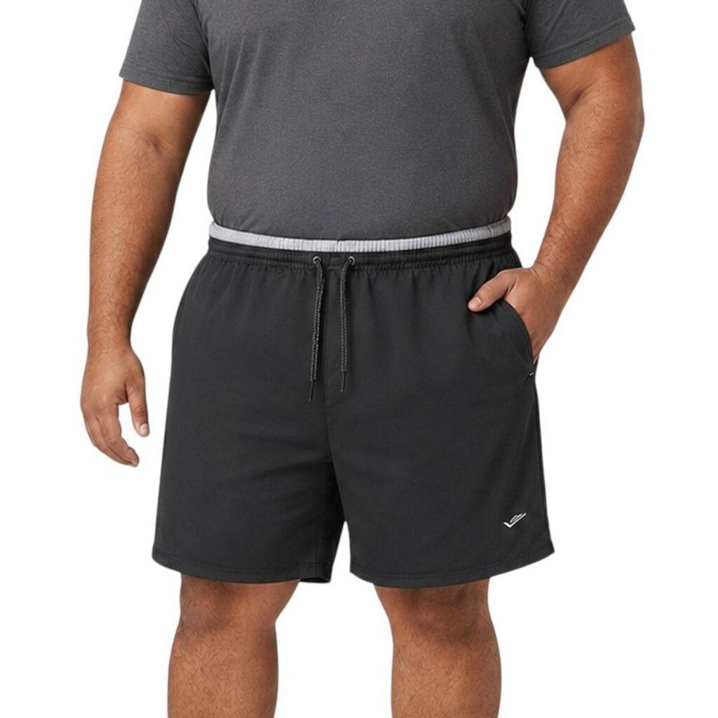 Bermuda Elite Neo Plus Size Masculina - Preto EG1