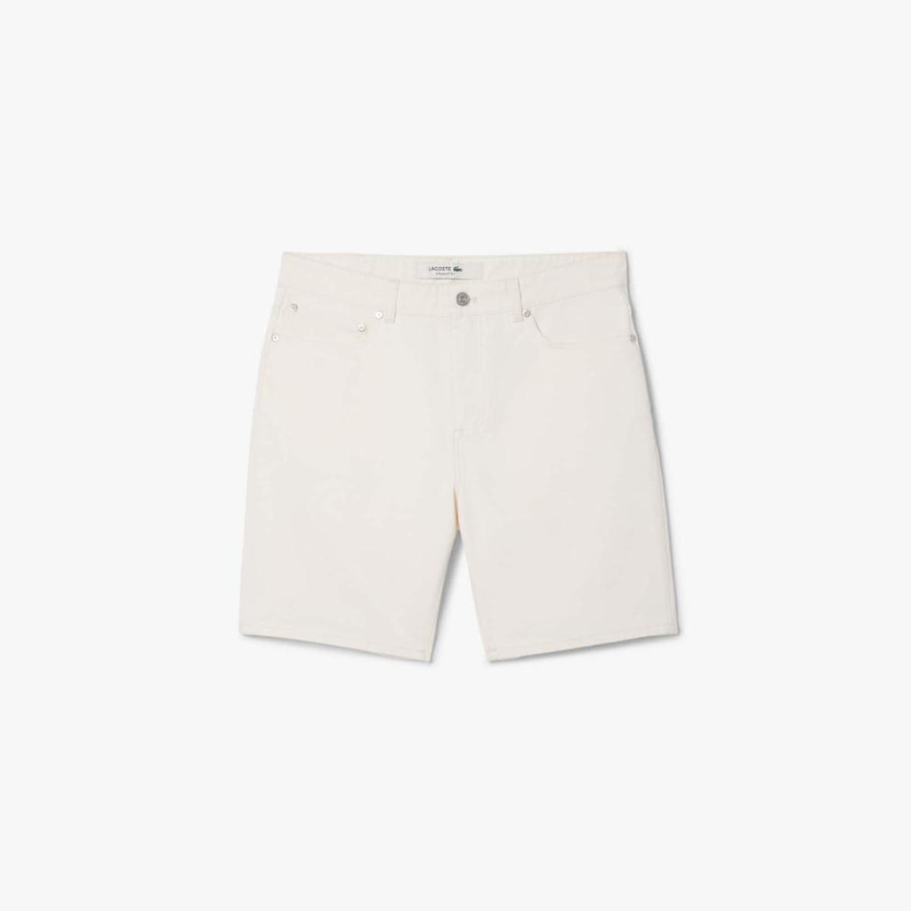Bermuda em Denim com Ajuste Reto Lacoste Masculina