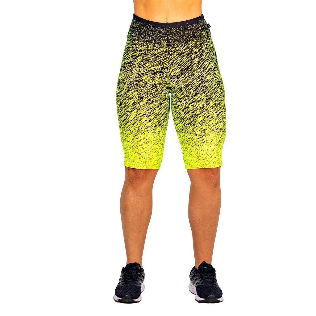 Bermuda em Poliamida Wolfox Estampado Degrade Cintura Alta Tecido Jacquard Pronta Entrega