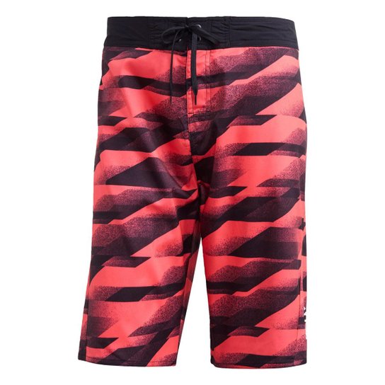 Bermuda Estampada Adidas - Rosa+Preto Menor preço em Bermuda Estampada Adidas - Rosa+Preto
