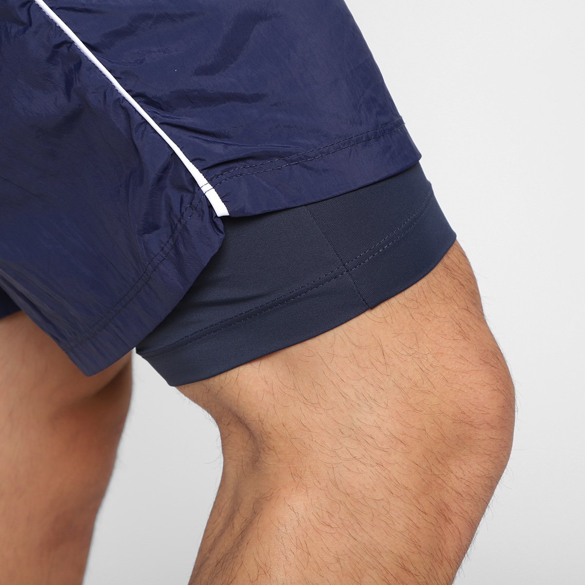 Bermuda Estilo Do Corpo Dupla Cross Masculina - 2