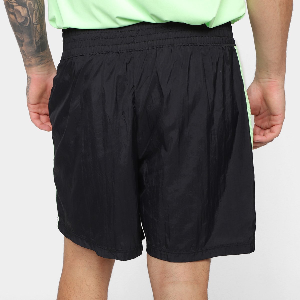Bermuda Estilo Do Corpo Dupla Gym Masculina - 1