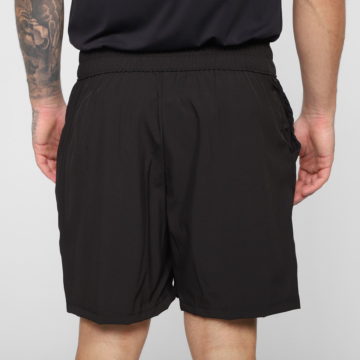 Bermuda Estilo Do Corpo Dupla Soccer Masculina - 1