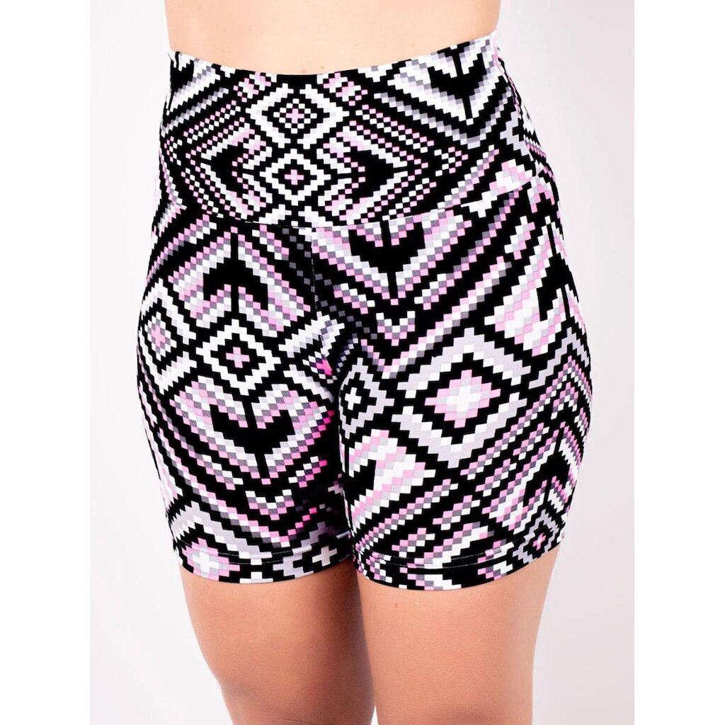 Bermuda Feminina Cintura Alta Estampada - Fitmoda