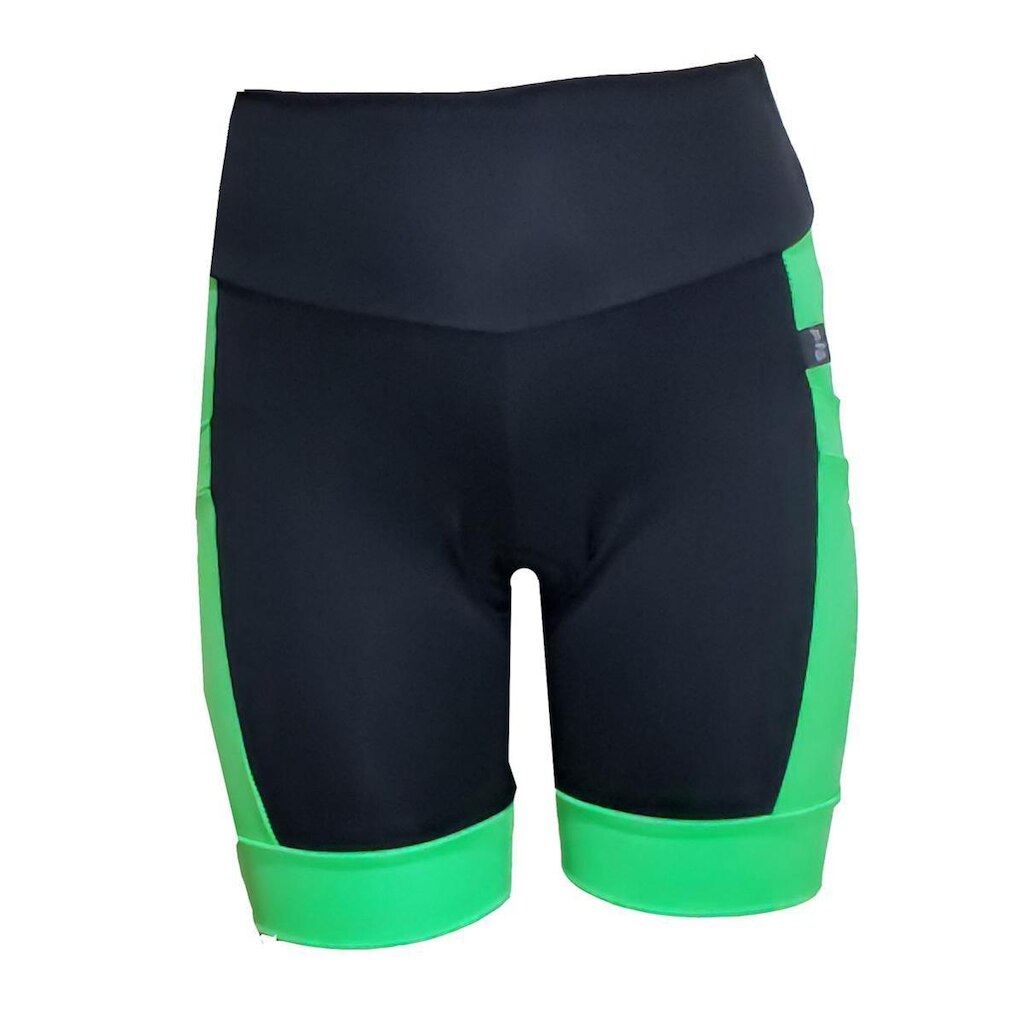 Bermuda feminina com forro e bolso lateral