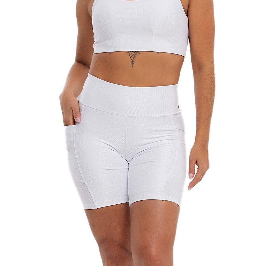 Bermuda Feminina Elite Running Bolso