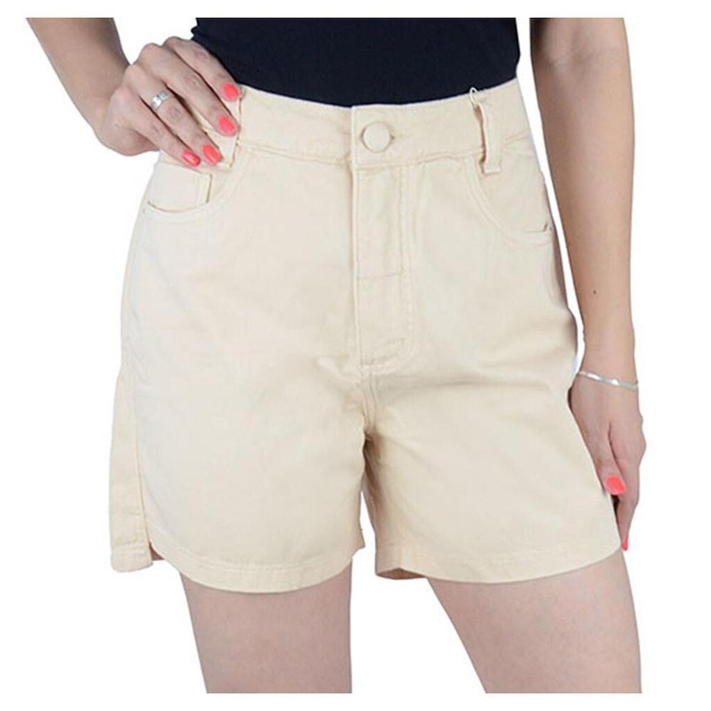 Bermuda Feminina Tharog Jeans Bege - 2432