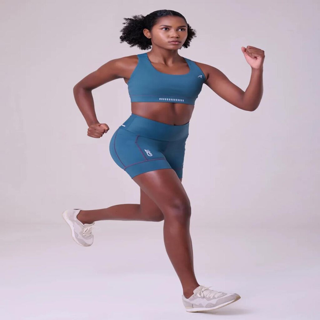 Bermuda Feminino Running Bolso 15Cm Authen