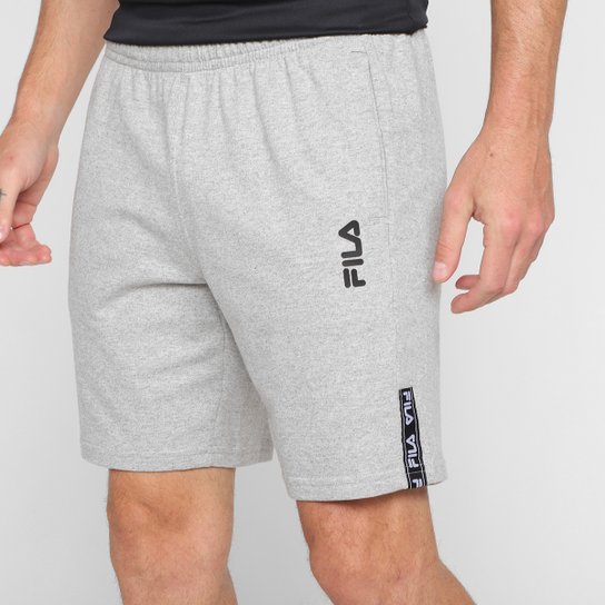 Bermuda Fila Comfort Tape Masculina - Mescla Escuro Menor preço em Bermuda Fila Comfort Tape Masculina - Mescla Escuro