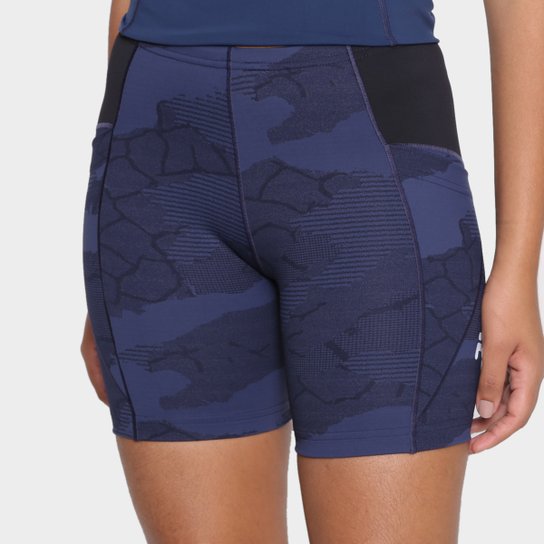 Bermuda Fila High Tech Emanatrix Pockets Feminina - Azul Menor preço em Bermuda Fila High Tech Emanatrix Pockets Feminina - Azul