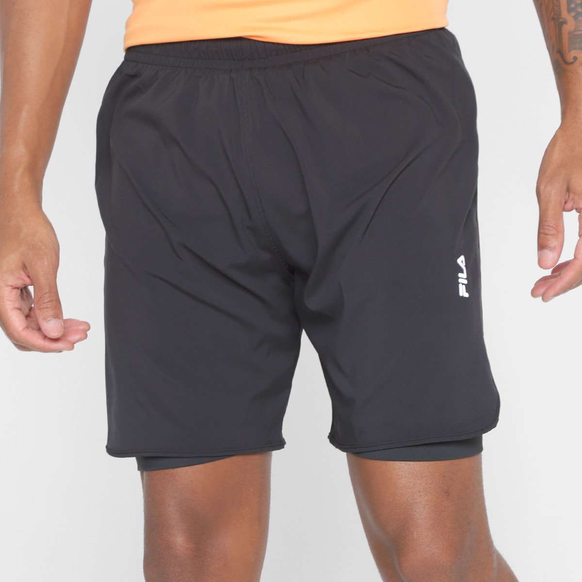 Bermuda Fila Performance Double 7 II Masculina Menor preço em Bermuda Fila Performance Double 7 II Masculina