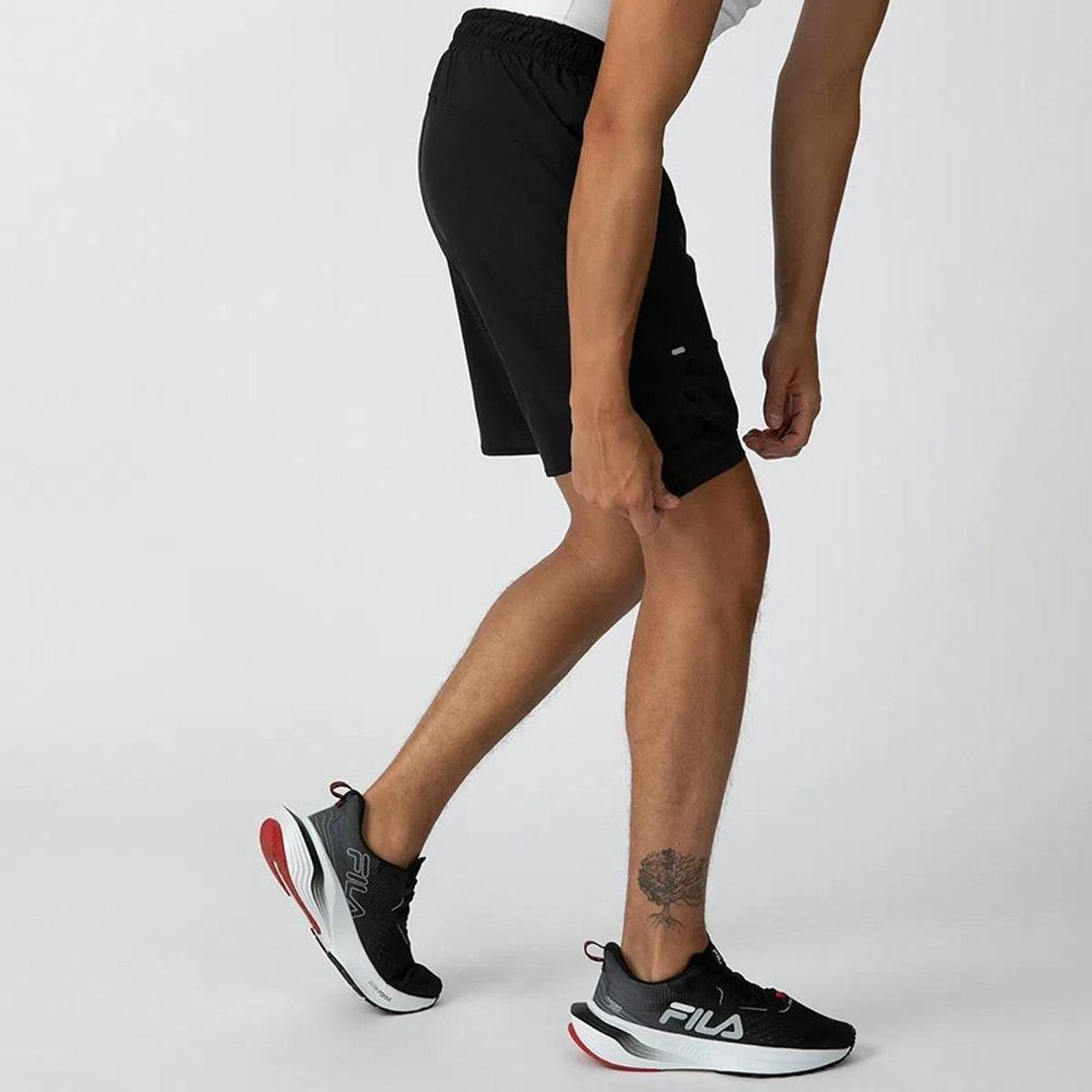 Bermuda Fila Performance Double 7 Masculina Menor preço em Bermuda Fila Performance Double 7 Masculina