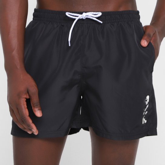 Bermuda Fila Swim Summer Masculina - Preto Menor preço em Bermuda Fila Swim Summer Masculina - Preto