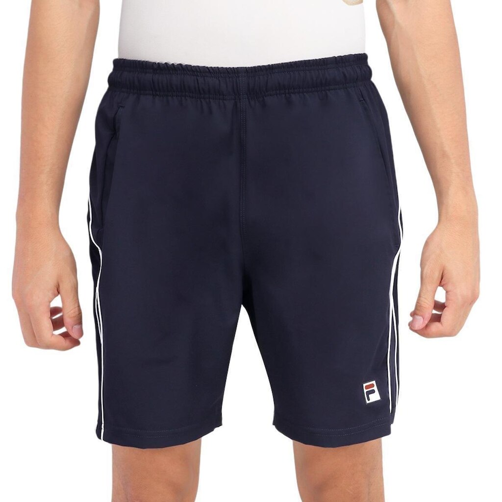 Bermuda Fila Tennis Line 2 Marinho e Branco