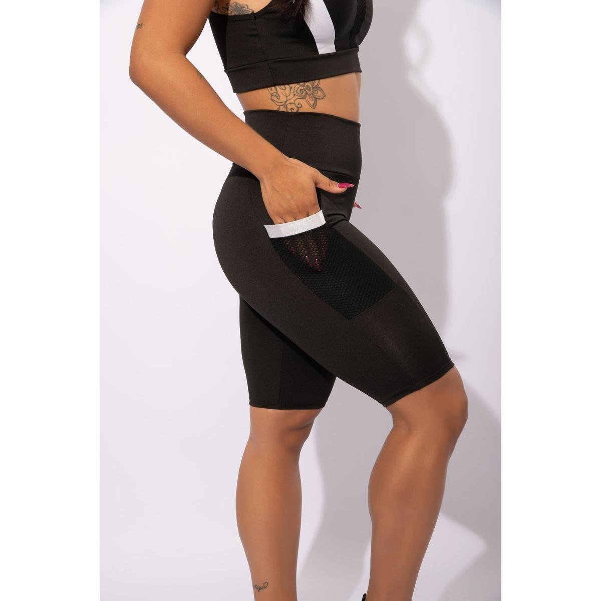 Bermuda Fitness Ciclista Academia Feminina Com Bolso Menor preço em Bermuda Fitness Ciclista Academia Feminina Com Bolso