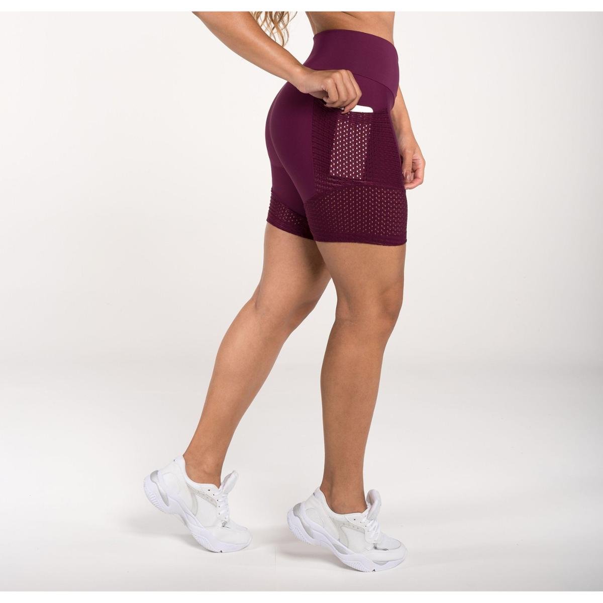 Bermuda Fitness Dily com Bolso em Mesh Menor preço em Bermuda Fitness Dily com Bolso em Mesh