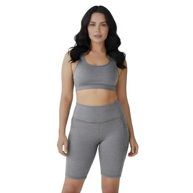 Bermuda Fitness Feminina Com Bolsos Laterais