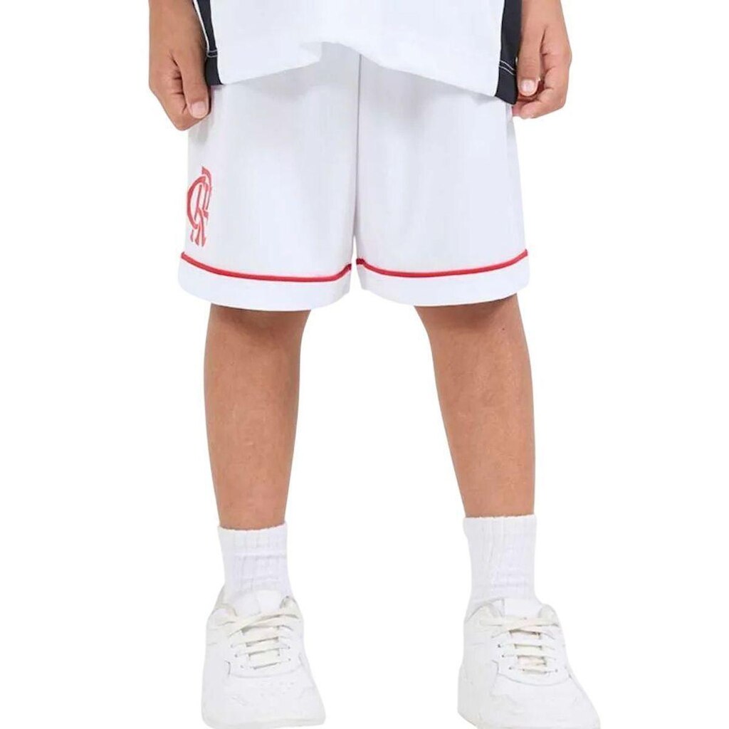 BERMUDA FLAMENGO RAIO 00100772601 - BRANCO/VERMELHO 6A