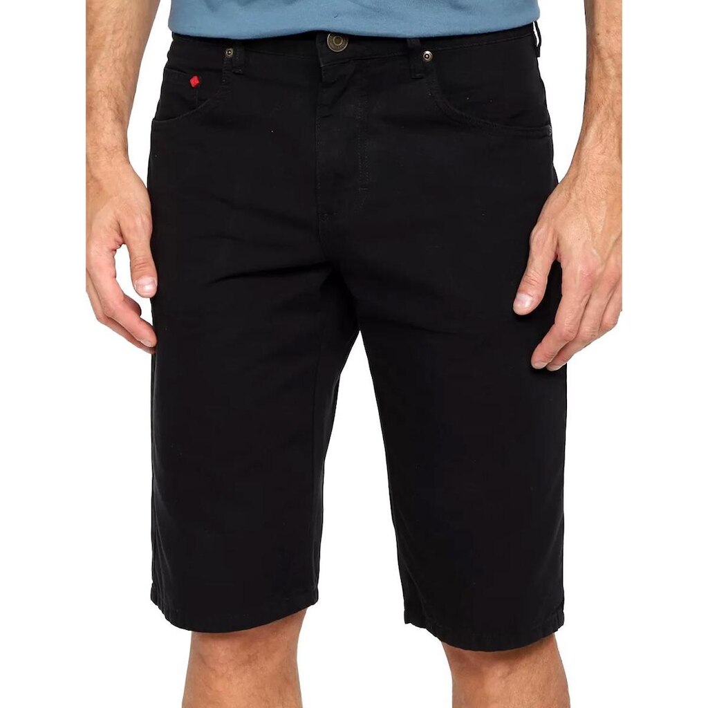 Bermuda Forum Masculina Regular Sarja Thiago Preta