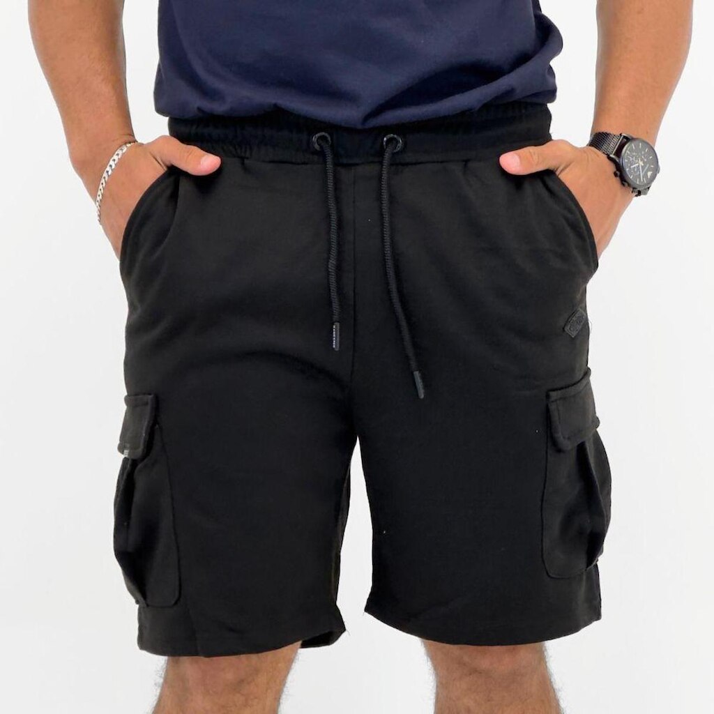 Bermuda Gangster Cargo de Moletom Masculina