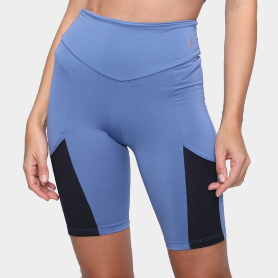 Bermuda Gonew Starts Cintura Alta Feminina - Azul+Preto é ruim? Bermuda Gonew Starts Cintura Alta Feminina - Azul+Preto é boa?