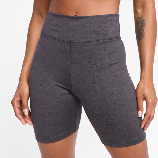 Bermuda Gonew Workout Cintura Média Feminina - Mescla Escuro Menor preço em Bermuda Gonew Workout Cintura Média Feminina - Mescla Escuro