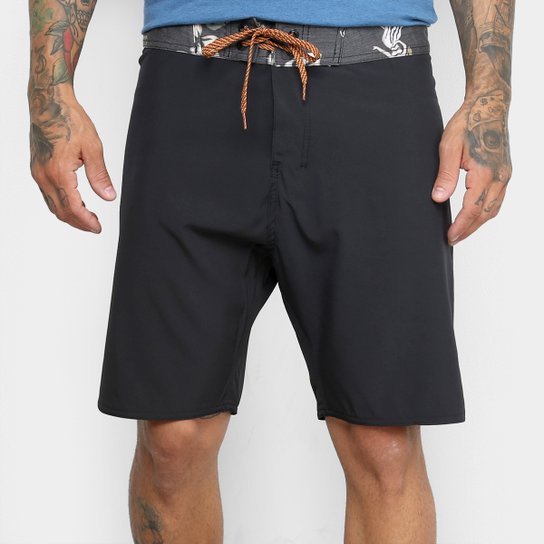 Bermuda Hang Loose Melodies Masculina - Preto Menor preço em Bermuda Hang Loose Melodies Masculina - Preto