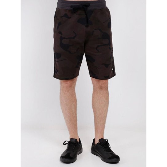 Bermuda Hangar 33 Camuflada Moletinho Masculina - Verde Menor preço em Bermuda Hangar 33 Camuflada Moletinho Masculina - Verde